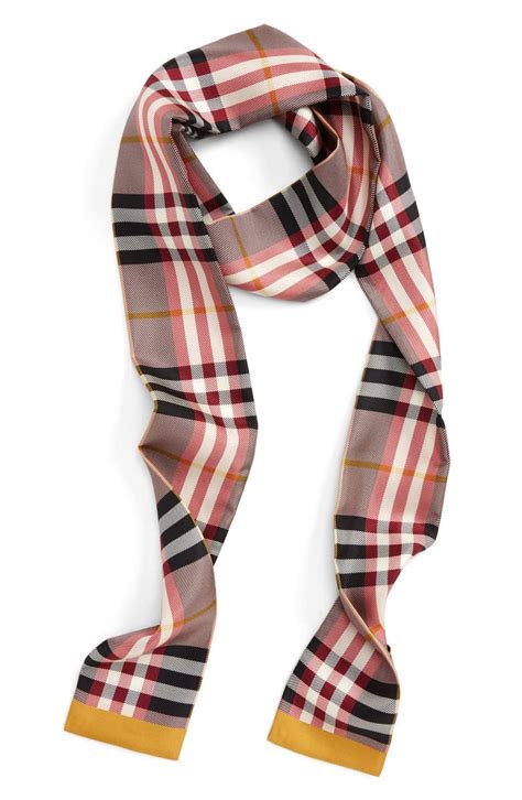 burberry castleford check silk scarf|burberry check silk scarf.